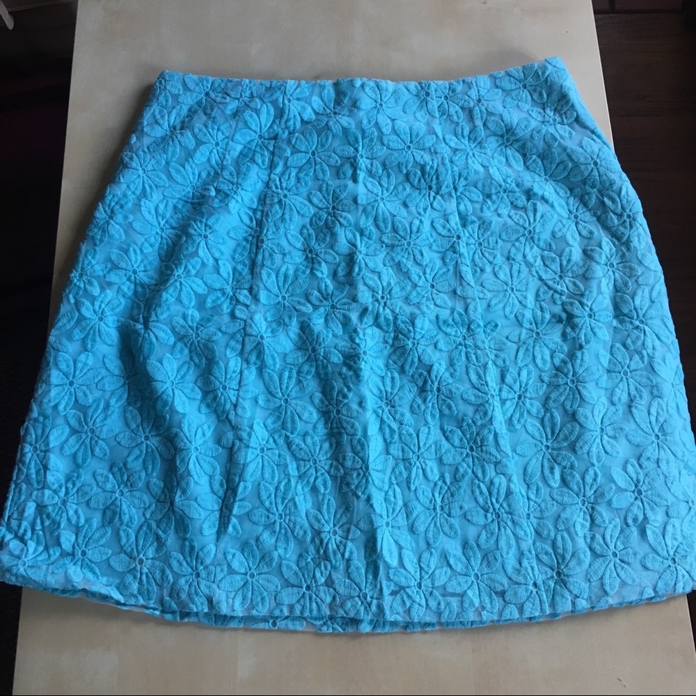 Baby blue pencil skirt